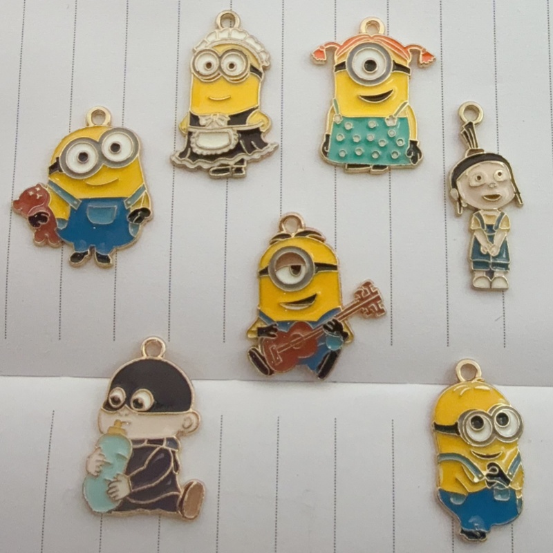 Jewelry & Watches Store - 10pcs alloy drip oil cartoon pendant,