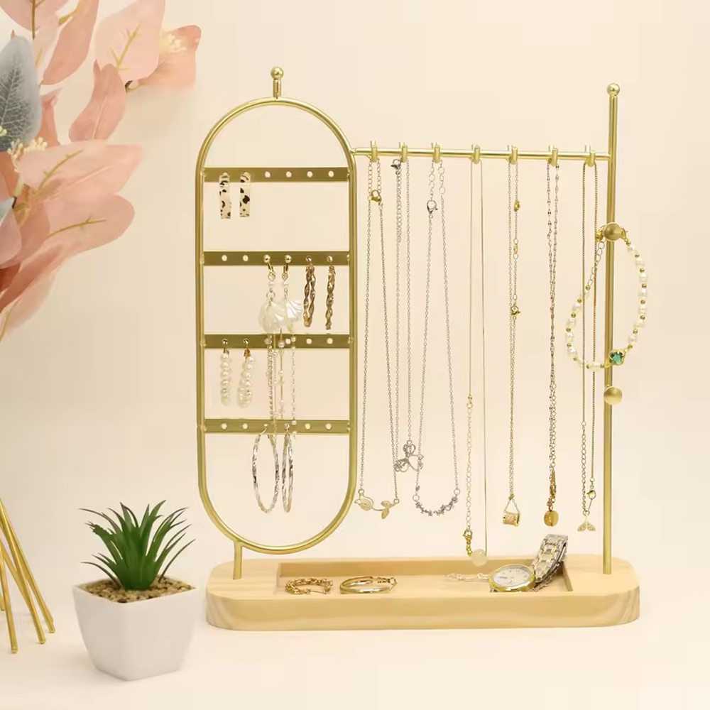 1 desktop solid wood base jewe - Jewelry And Watches Store incelemesi ve fiyatı