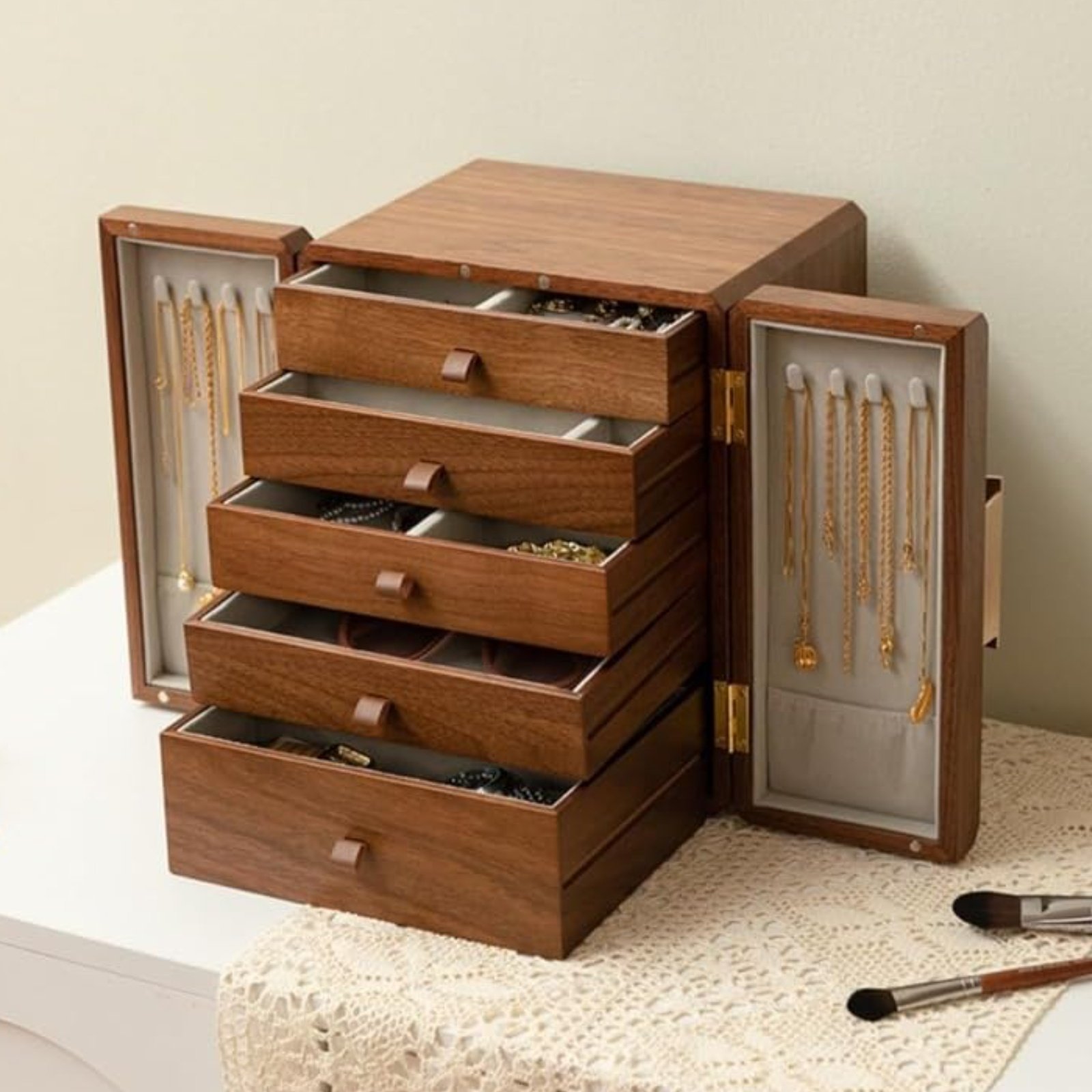 Wooden Jewelry Box New Chinese - Jewelry & Watches Store incelemesi ve fiyatı