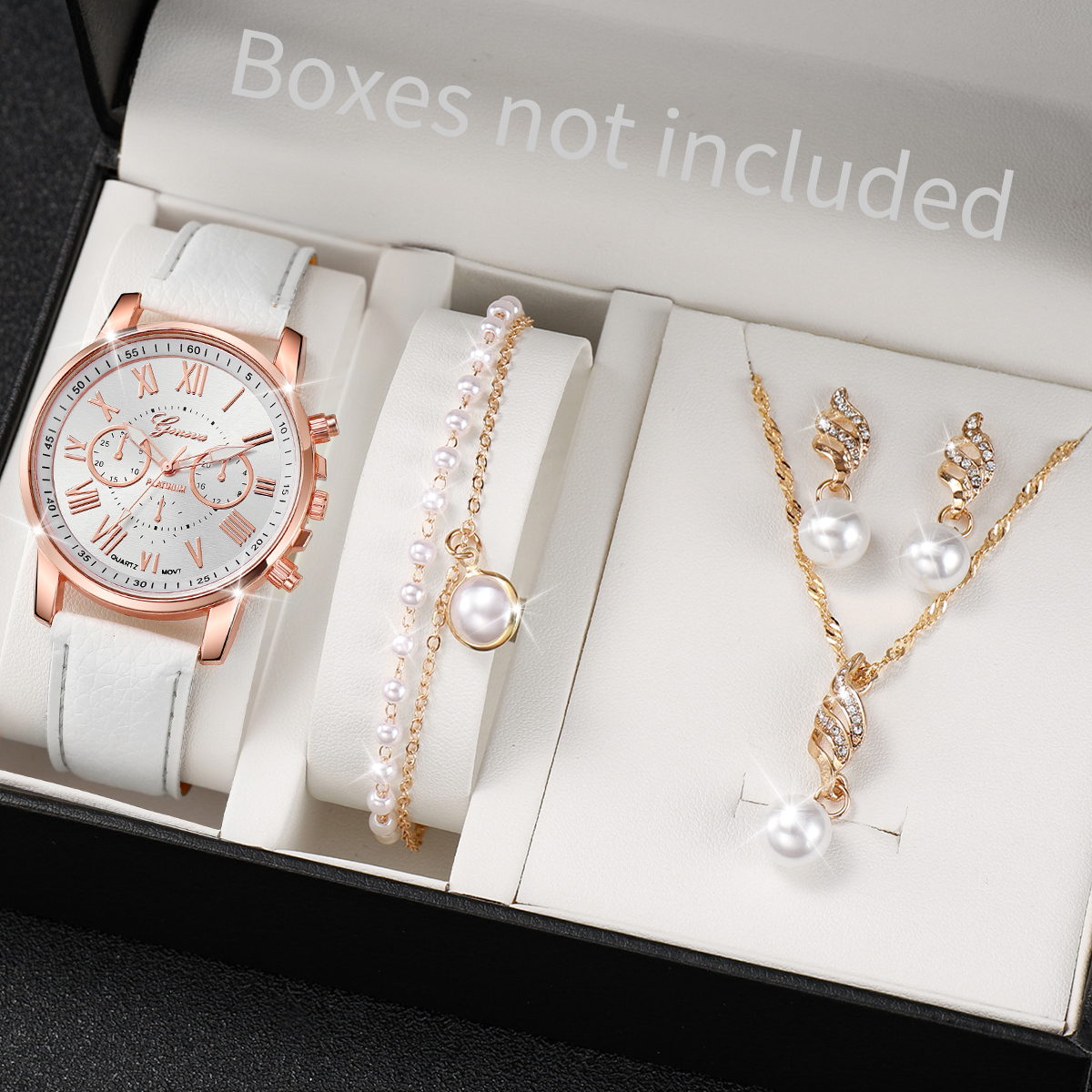 3/5PCS Women's Watch Fashion R - Jewelry Box Organizer Watches incelemesi ve fiyatı