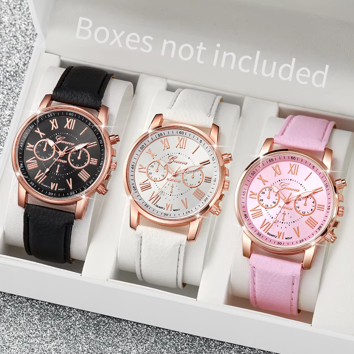3/5PCS Women's Watch Fashion R - Jewelry Box Organizer Watches incelemesi ve fiyatı