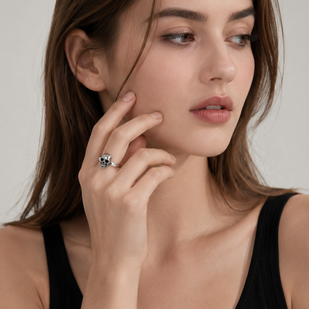 Ring Skull Europe Rebel Steet  - Gothic Skull Ring incelemesi ve fiyatı