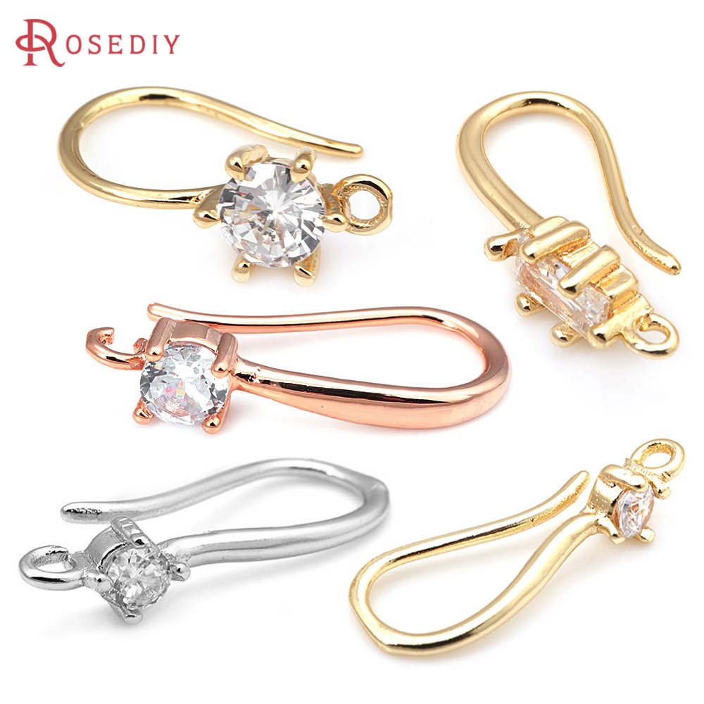 18K Gold Color Brass with Zirc - Hoop Earrings incelemesi ve fiyatı