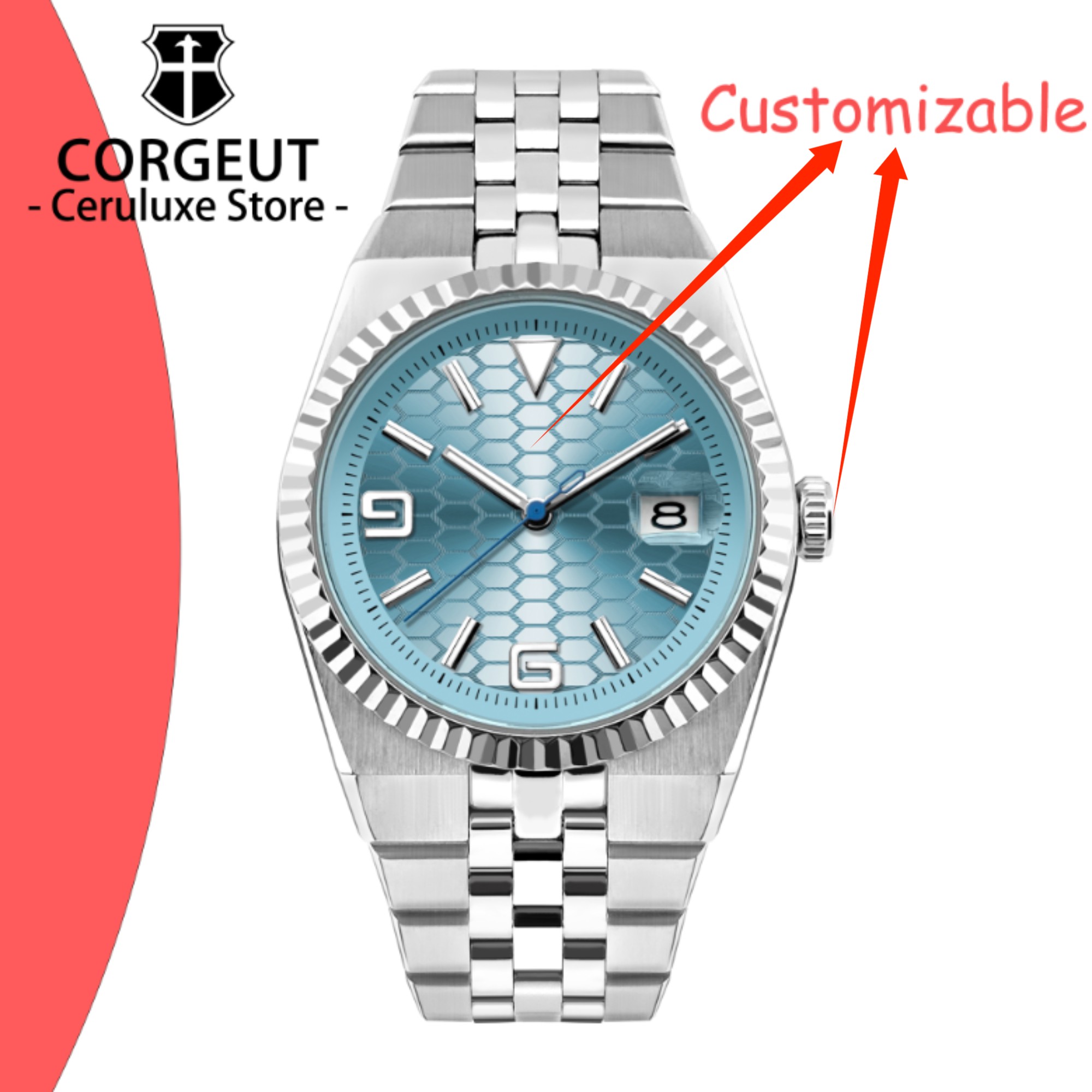 CUSTOM Logo Diy 40mm NH35 Mech - Jewelry Watch incelemesi ve fiyatı