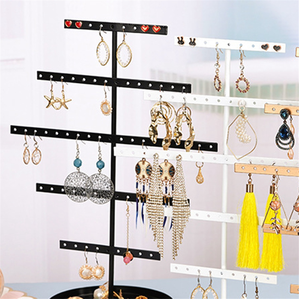 ABQR Black 3-Layer Simple Earr - Jewelry & Watches Store incelemesi ve fiyatı