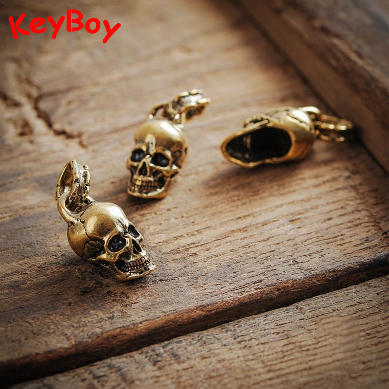 Vintage Punk Skull Head Keyrin - Gothic Skull Ring incelemesi ve fiyatı