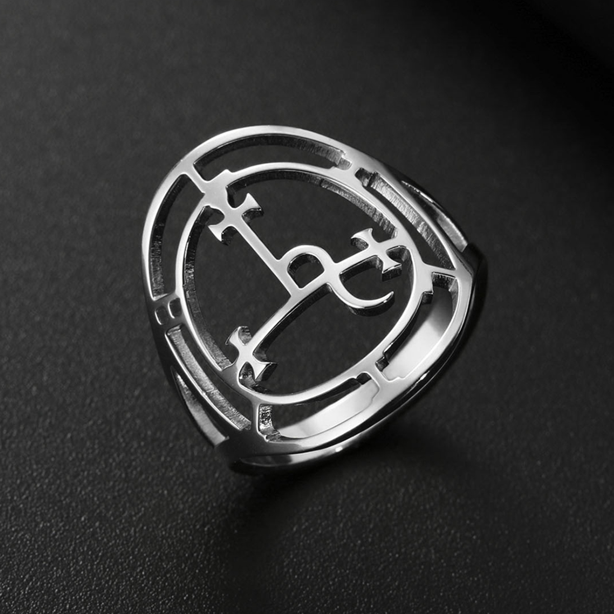 Sigil of Lilith Symbol Classic - Gothic Skull Ring incelemesi ve fiyatı