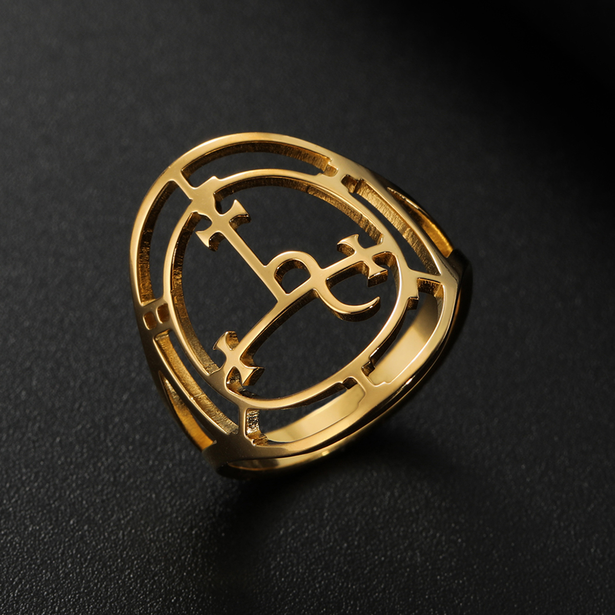 Sigil of Lilith Symbol Classic - Gothic Skull Ring incelemesi ve fiyatı