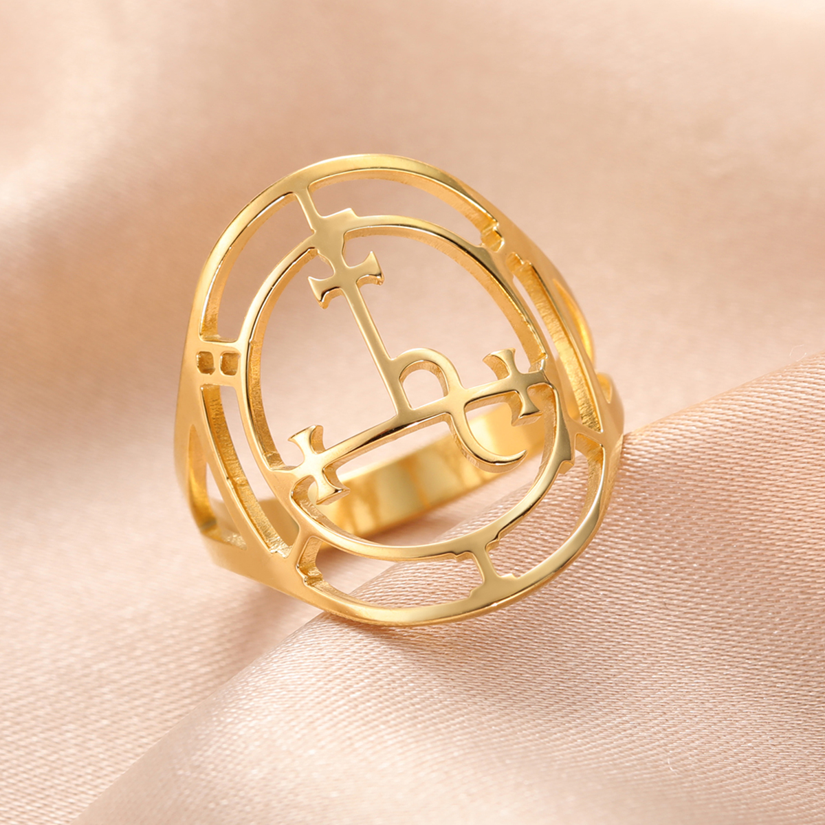 Sigil of Lilith Symbol Classic - Gothic Skull Ring incelemesi ve fiyatı