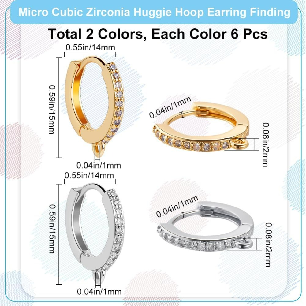 1 Box 12Pcs Round Leverback Ho - Hoop Earrings incelemesi ve fiyatı