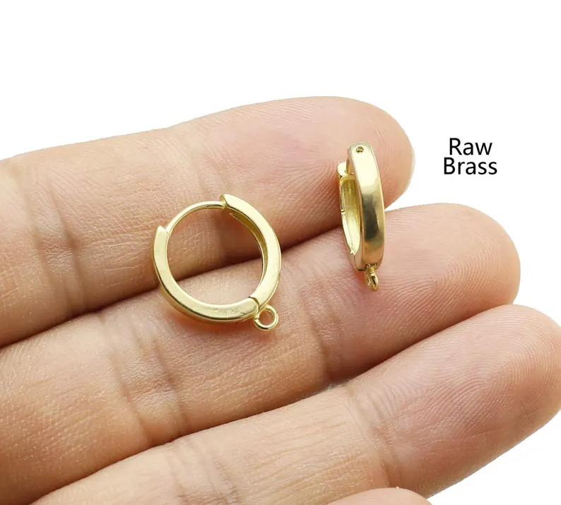10pcs Brass Ear Hoops, Leverba - Hoop Earrings incelemesi ve fiyatı