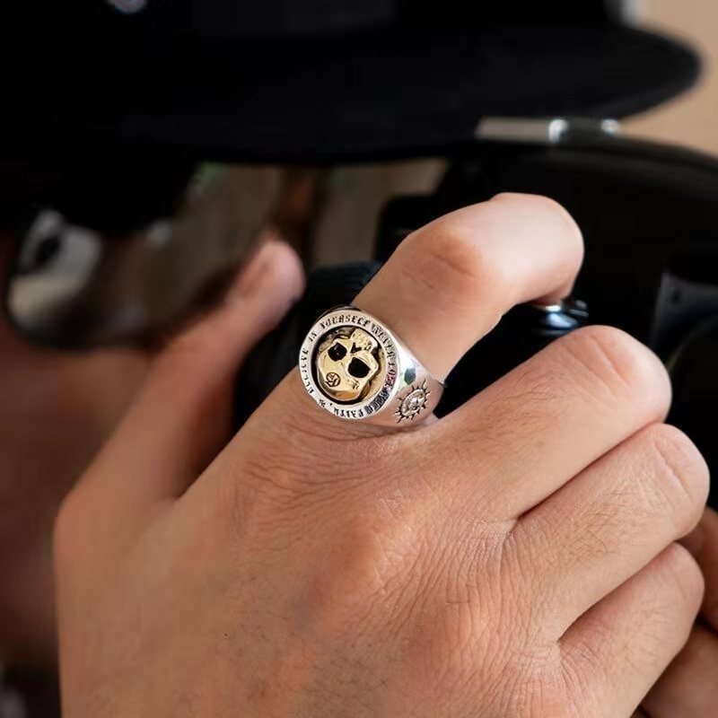 S925 Sterling Silver Fashion M - Gothic Skull Ring incelemesi ve fiyatı