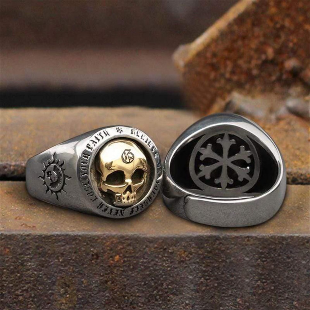 S925 Sterling Silver Fashion M - Gothic Skull Ring incelemesi ve fiyatı