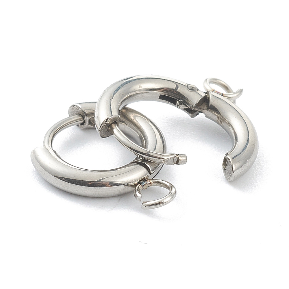 10pcs 201 Stainless Steel Hugg - Hoop Earrings incelemesi ve fiyatı