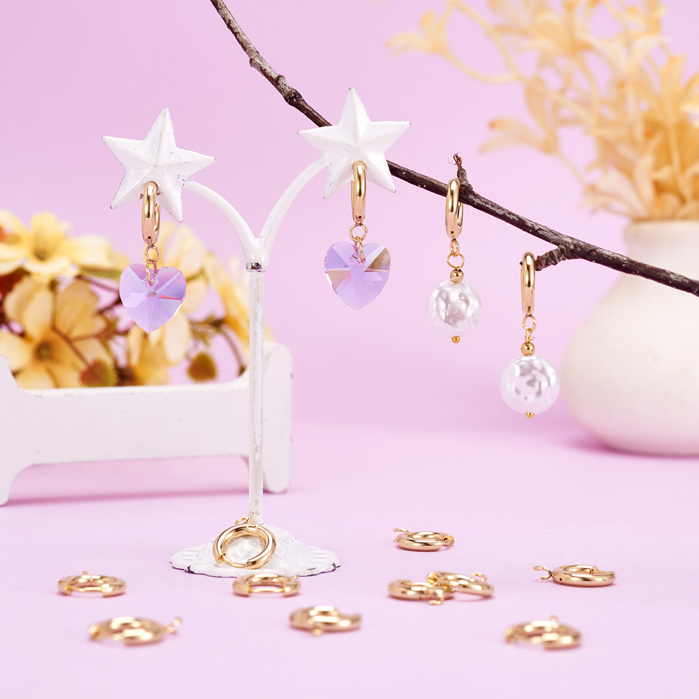 10pcs 201 Stainless Steel Hugg - Hoop Earrings incelemesi ve fiyatı