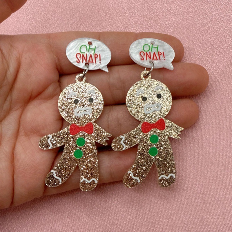 10pcs Cute Christmas Gingerbre - Jewelry & Watches Store incelemesi ve fiyatı