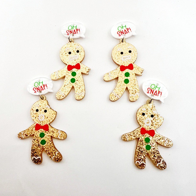 10pcs Cute Christmas Gingerbre - Jewelry & Watches Store incelemesi ve fiyatı