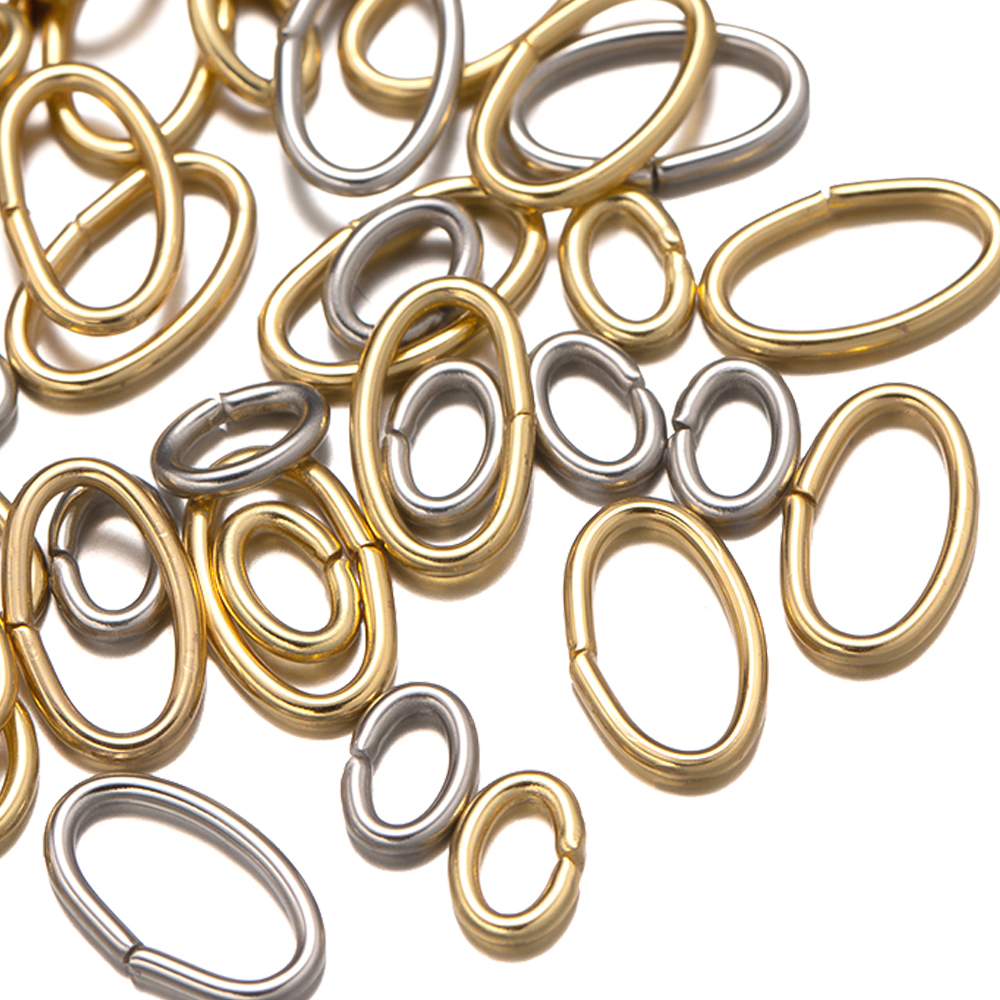 50pcs 3 Colors Stainless Steel - Hoop Earrings incelemesi ve fiyatı