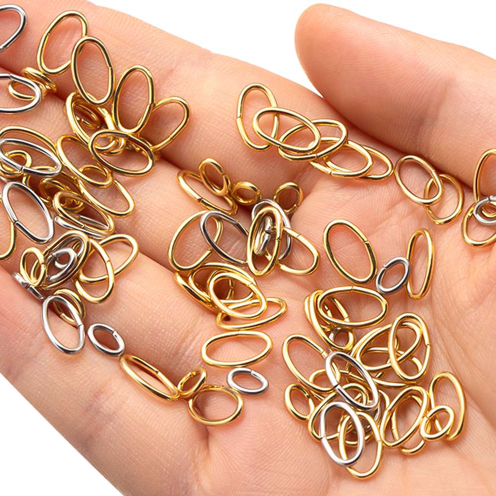 50pcs 3 Colors Stainless Steel - Hoop Earrings incelemesi ve fiyatı