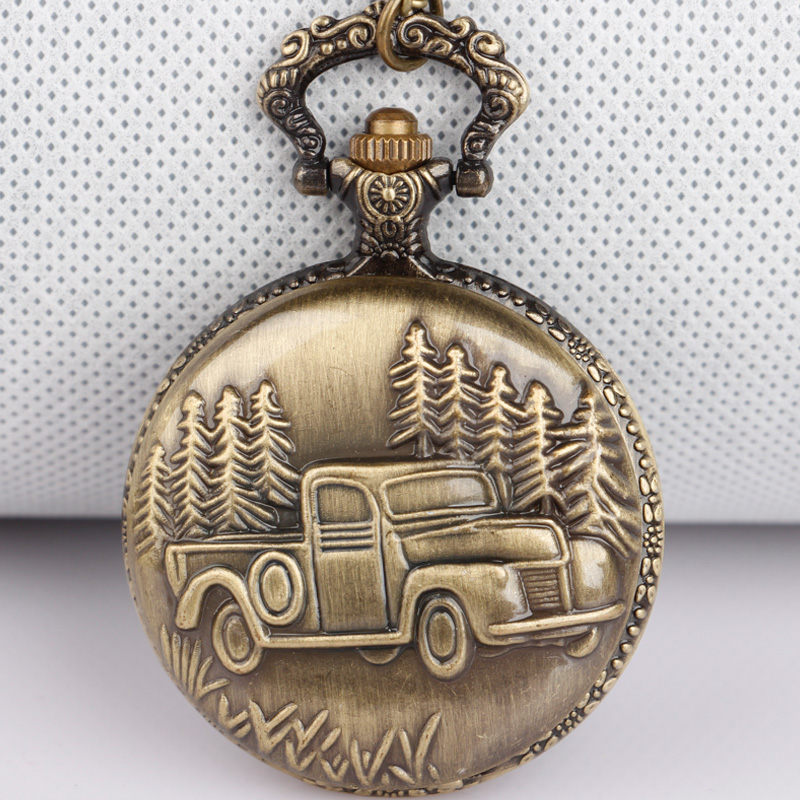 Bronze Car Truck Quartz Pocket - Are Watches Jewelry Or Accessories incelemesi ve fiyatı