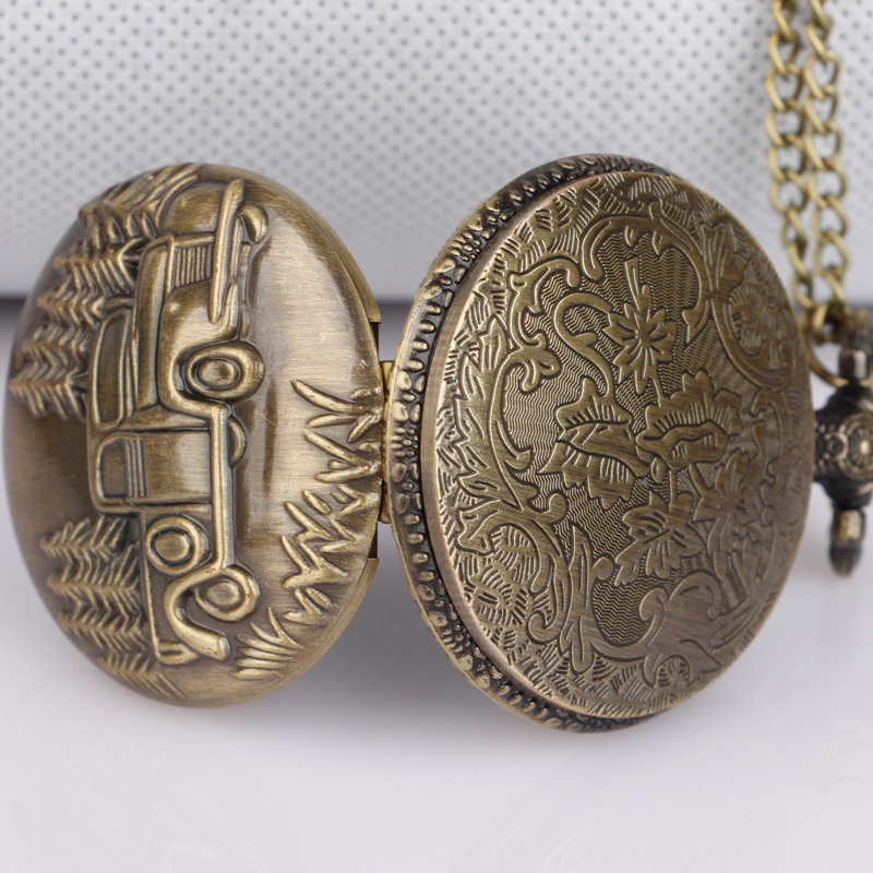 Bronze Car Truck Quartz Pocket - Are Watches Jewelry Or Accessories incelemesi ve fiyatı