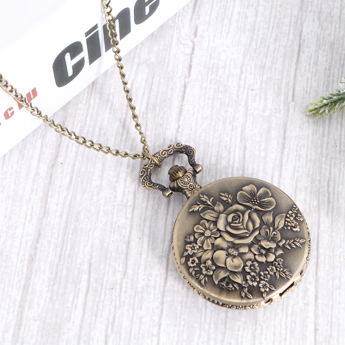 Vintage Floral Pendant Necklac - Are Watches Jewelry Or Accessories incelemesi ve fiyatı