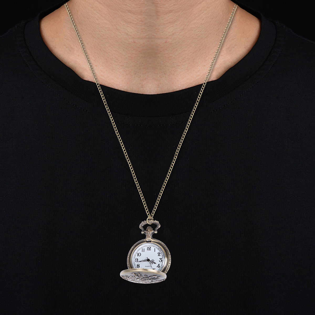 Vintage Floral Pendant Necklac - Are Watches Jewelry Or Accessories incelemesi ve fiyatı