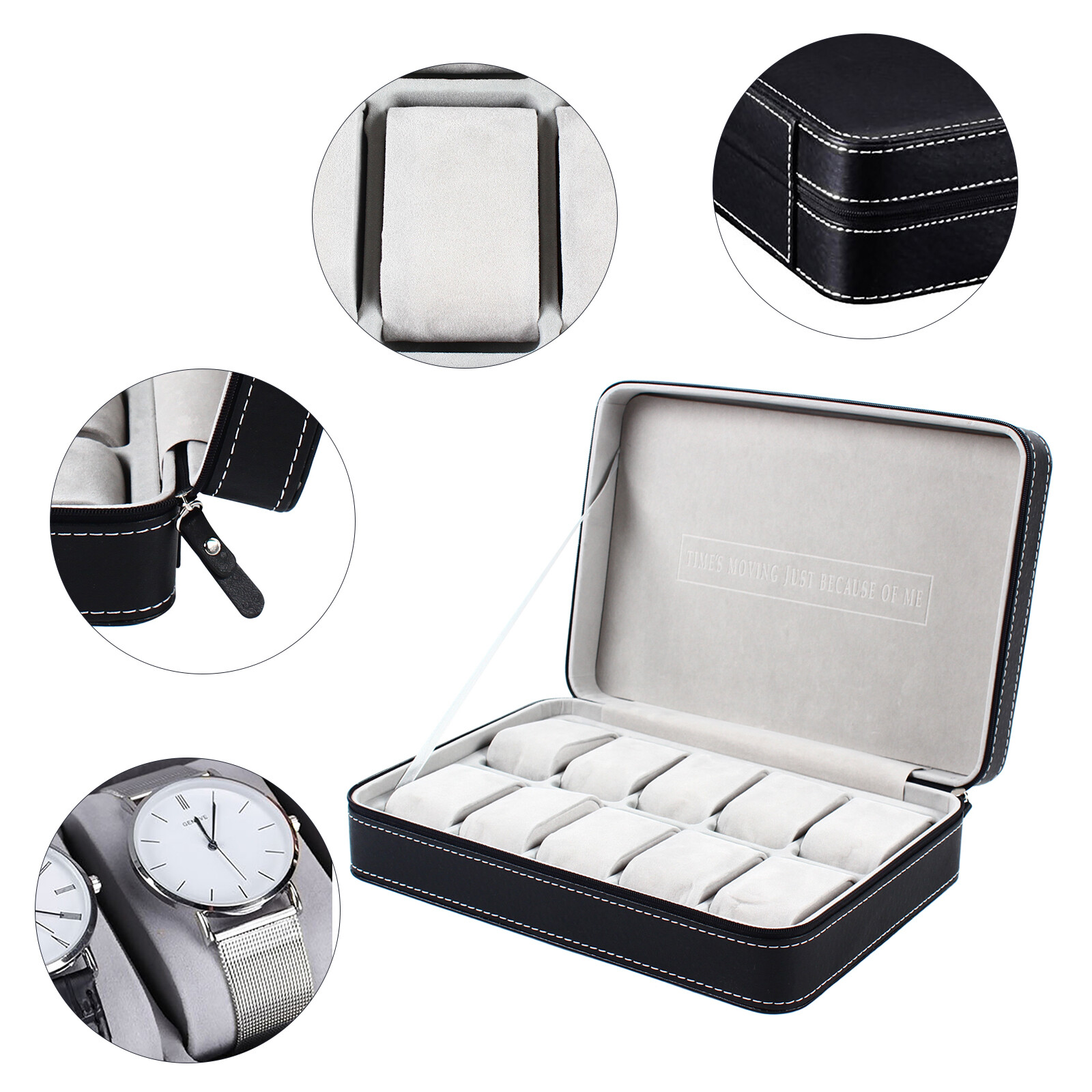 Bymaocar Portable 6 Slot Zippe - Jewelry Box Organizer Watches incelemesi ve fiyatı