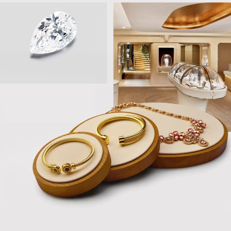Solid Wood Jewelry Display Tra - Jewelry And Watches Store incelemesi ve fiyatı