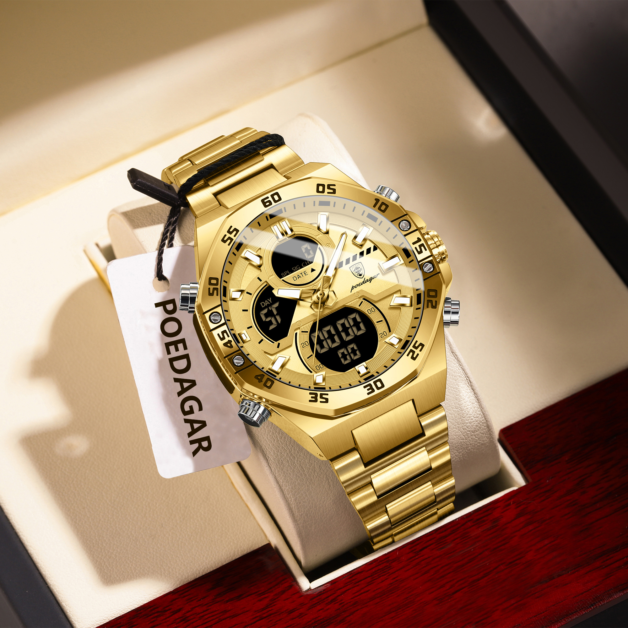 POEDAGAR Sport Men Watch LED W - Jewelry Watch incelemesi ve fiyatı