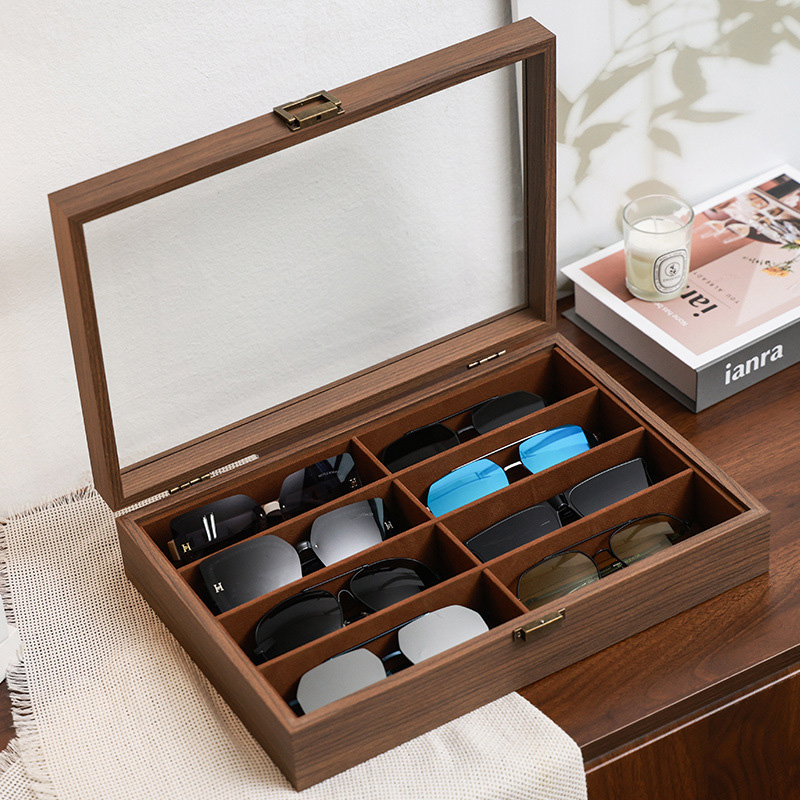 6/8 Grids Wooden Glasses Organ - Jewelry Box Organizer Watches incelemesi ve fiyatı