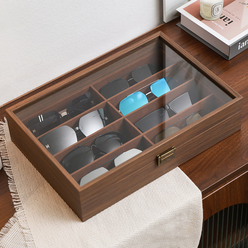 6/8 Grids Wooden Glasses Organ - Jewelry Box Organizer Watches incelemesi ve fiyatı