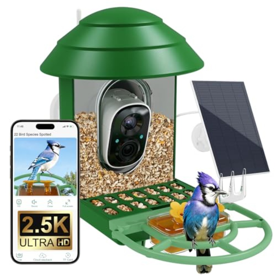 Bird Feeder with Camera for Ou - Watches & Jewelry Tsukiu incelemesi ve fiyatı
