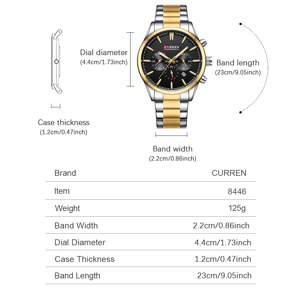 CURREN Casual Quartz Chrono Sp - Jewelry Watch incelemesi ve fiyatı