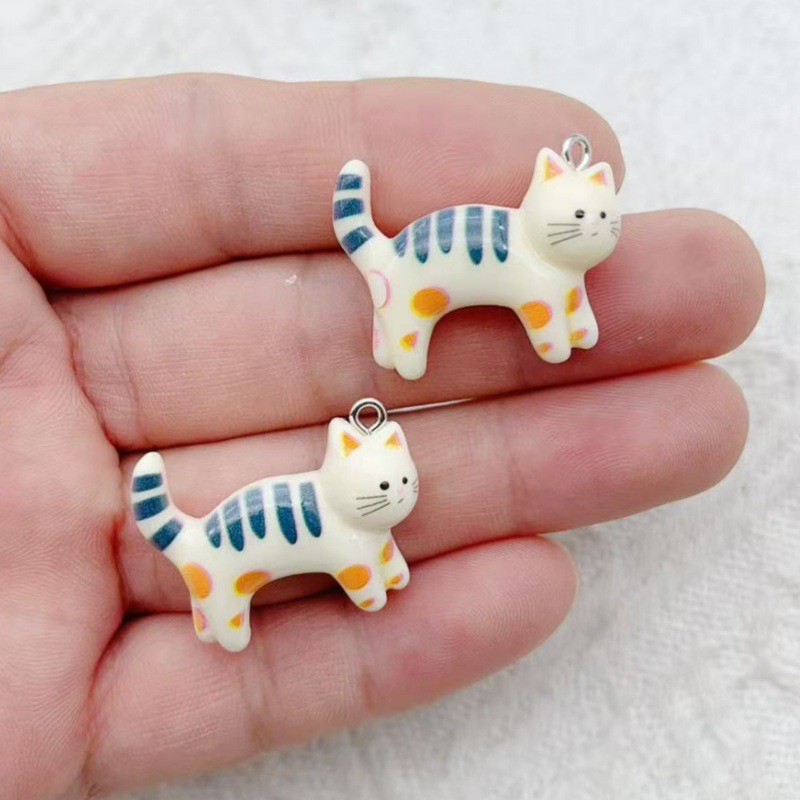 10pcs resin cartoon cat animal - Jewelry & Watches Store incelemesi ve fiyatı
