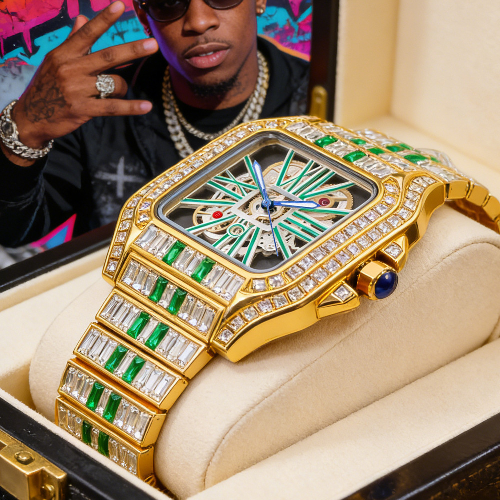 Hollow Luxury Bling Quartz Wri - Jewelry Watches Brands incelemesi ve fiyatı
