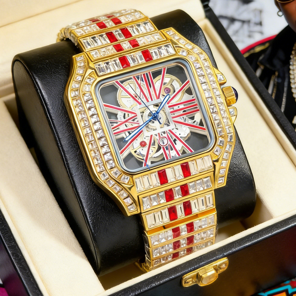 Hollow Luxury Bling Quartz Wri - Jewelry Watches Brands incelemesi ve fiyatı
