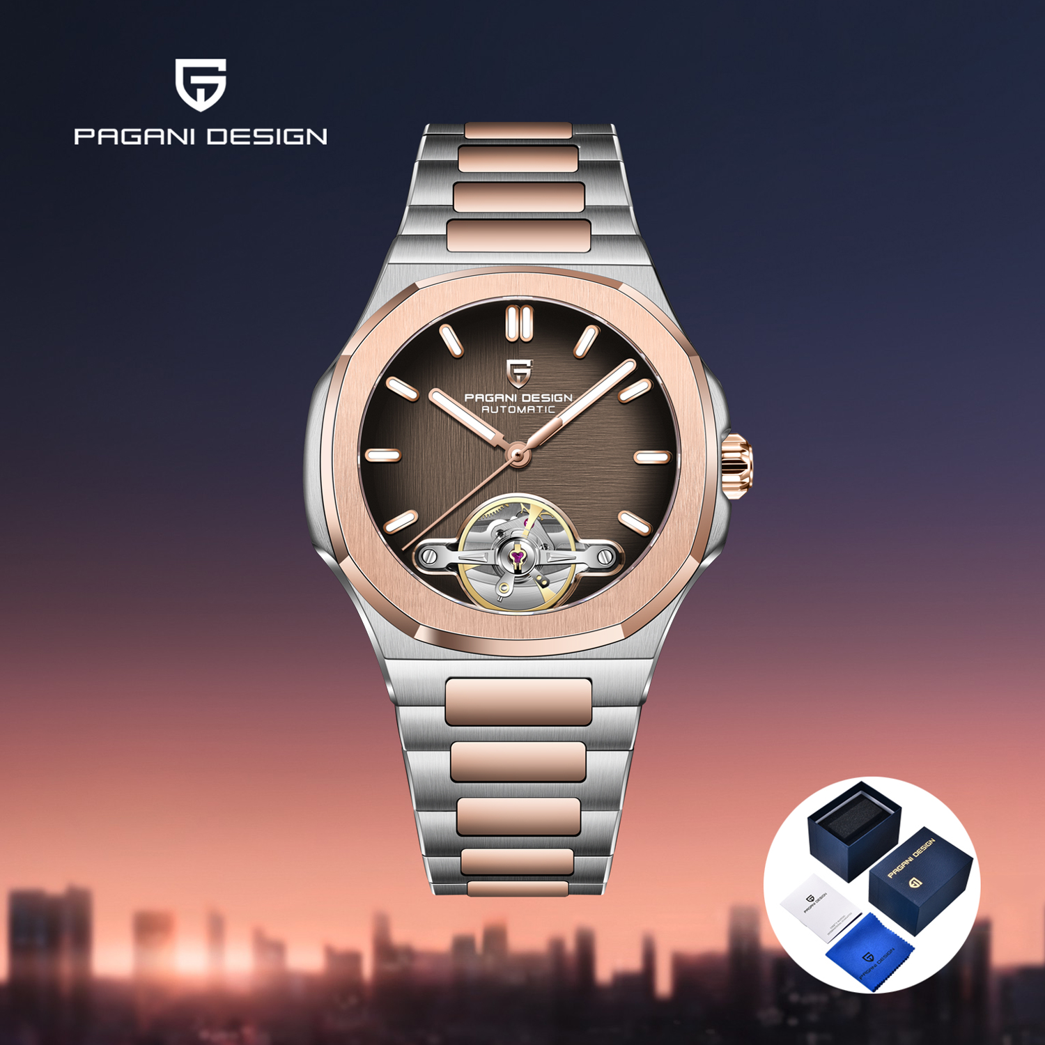 PAGANI DESIGN Tourbillon Men's - Mens Mechanical Watch incelemesi ve fiyatı