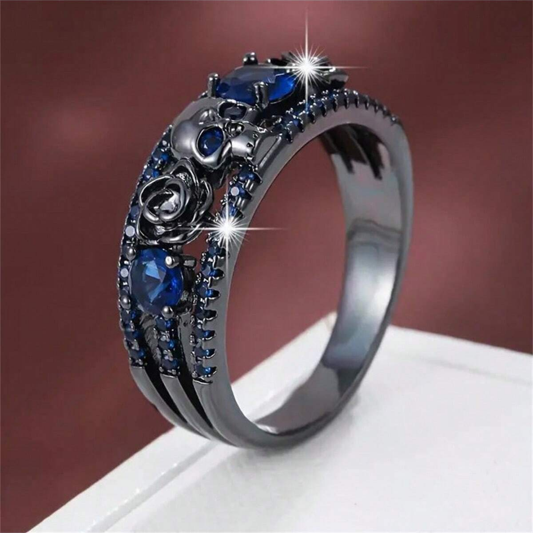 Punk Gun Black Color Women's Z - Gothic Skull Ring incelemesi ve fiyatı