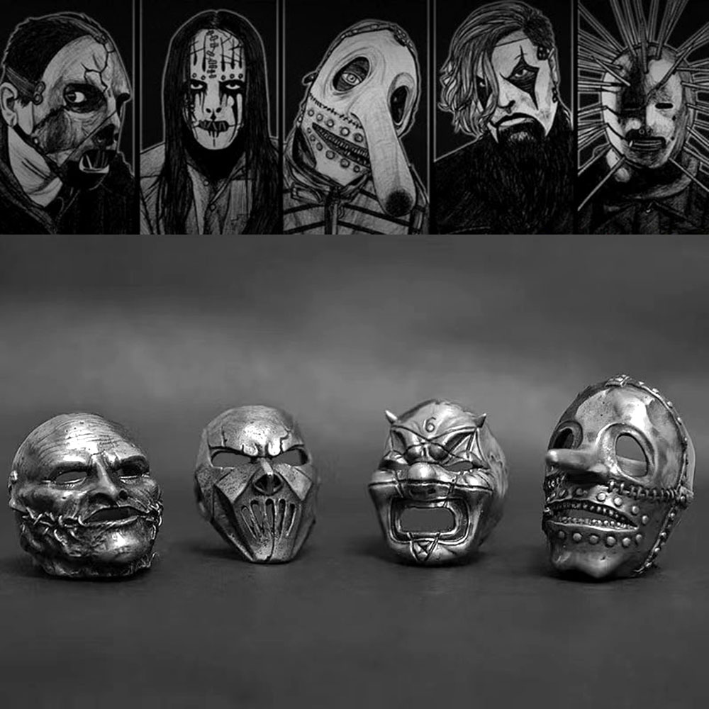 2023 Men's Flowers Skull Mask  - Gothic Skull Ring incelemesi ve fiyatı