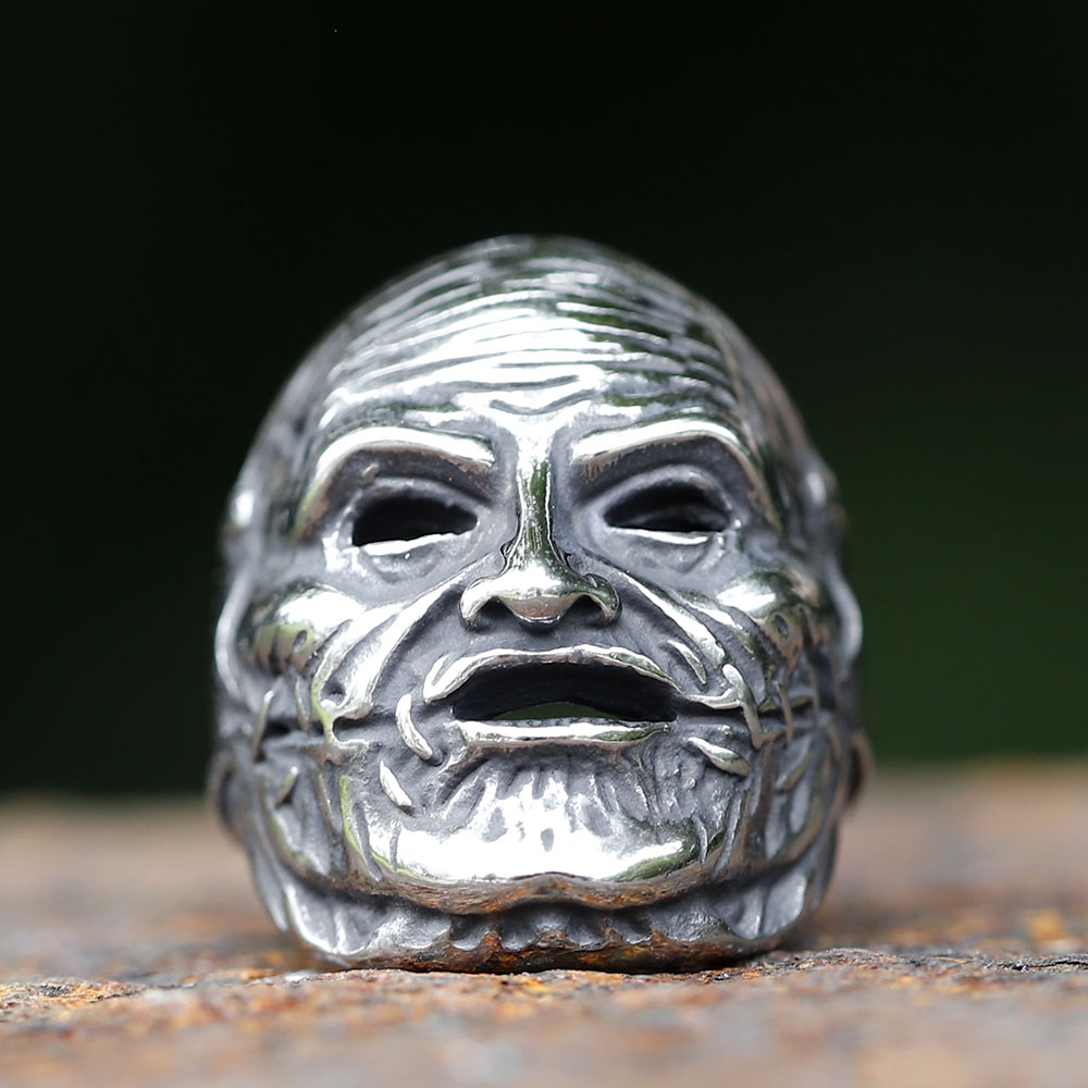 2023 Men's Flowers Skull Mask  - Gothic Skull Ring incelemesi ve fiyatı