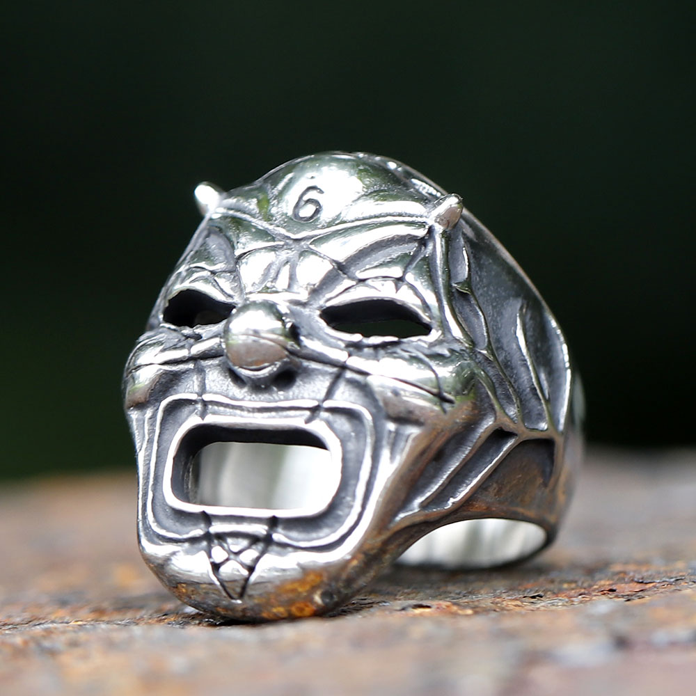 2023 Men's Flowers Skull Mask  - Gothic Skull Ring incelemesi ve fiyatı