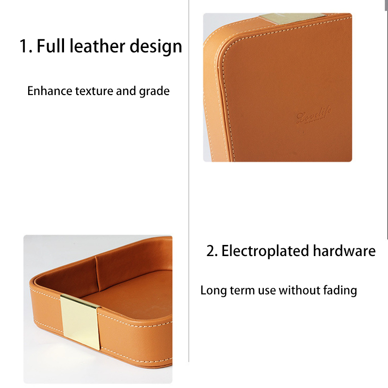 Leather Desk Tray Desktop Stor - Jewelry And Watches Store incelemesi ve fiyatı