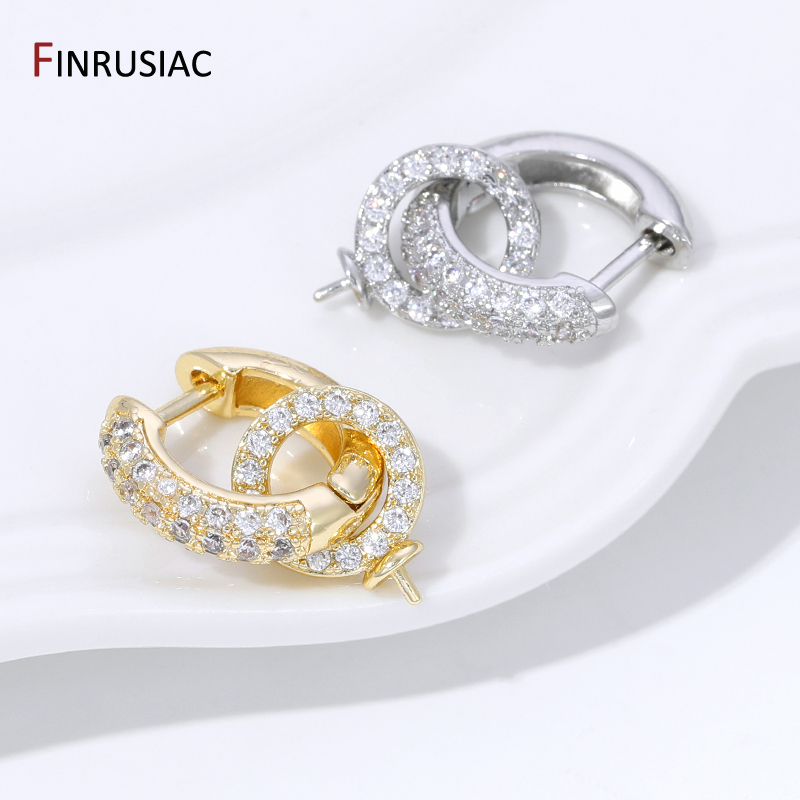 18K Gold Plated Brass Inlaid Z - Hoop Earrings incelemesi ve fiyatı