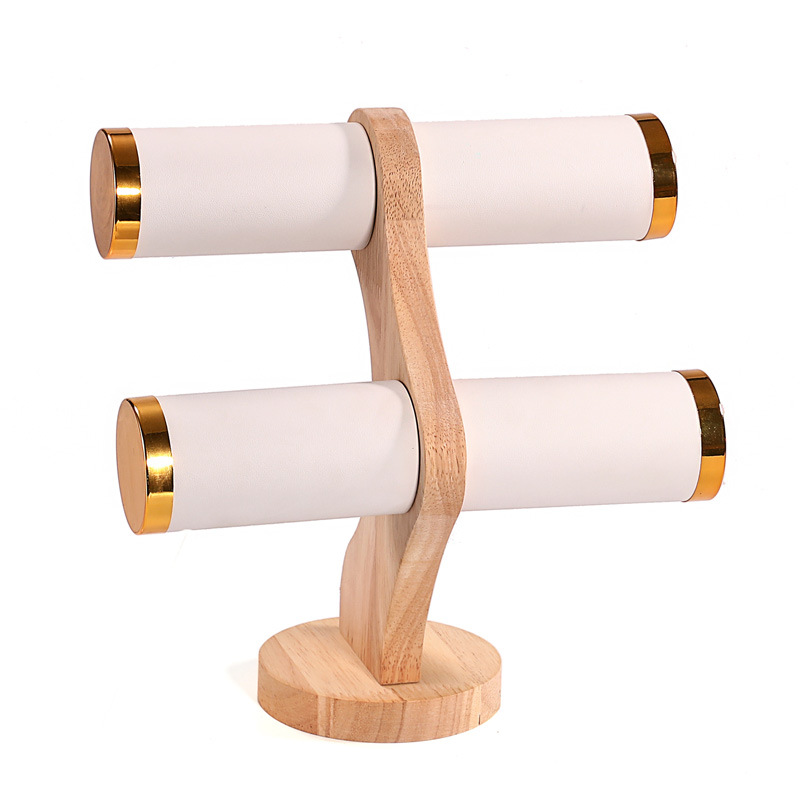 2-Tier Curved Wood Bracelet Ho - Jewelry And Watches Store incelemesi ve fiyatı