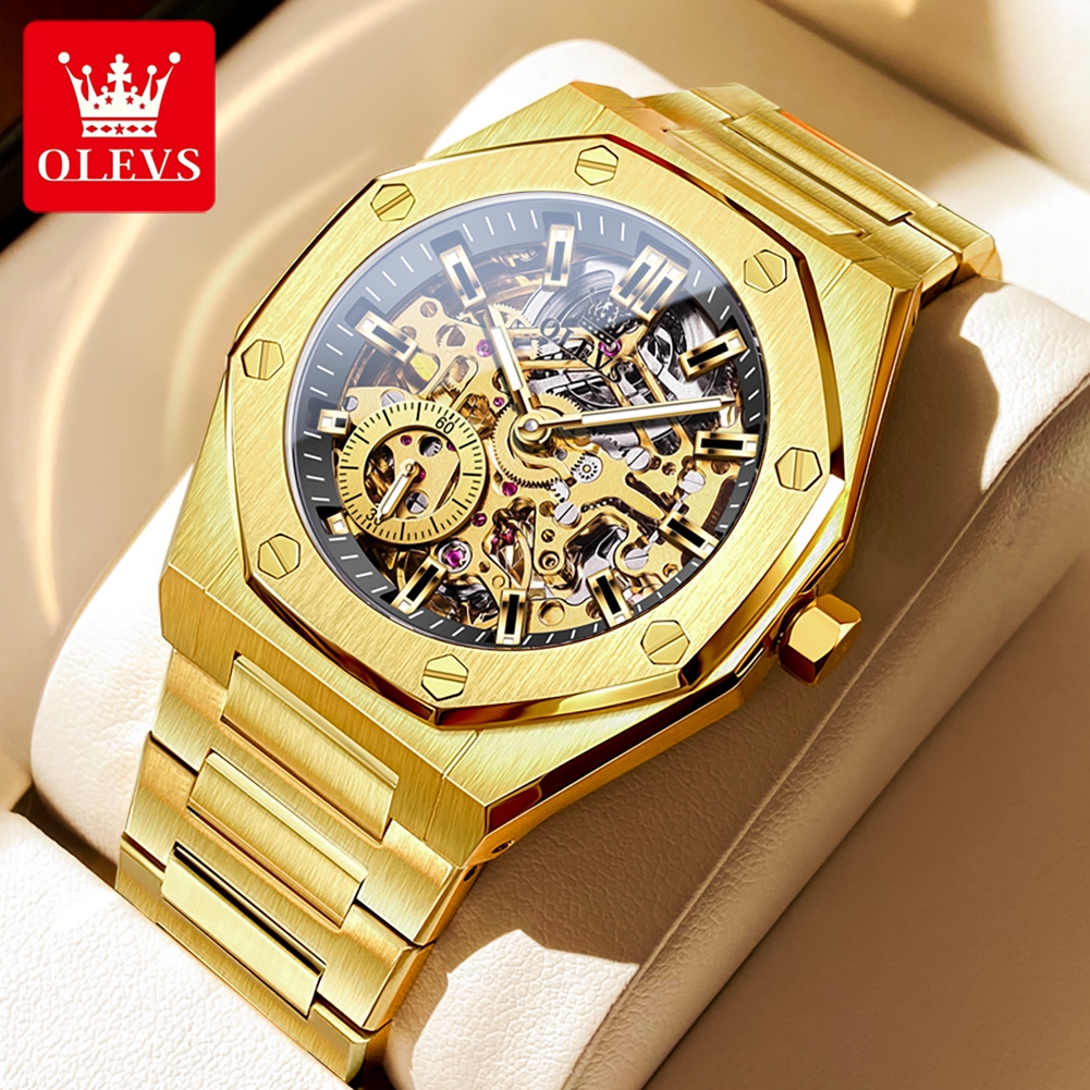 OLEVS 6669 Fully Hollow Men's  - Mens Mechanical Watch incelemesi ve fiyatı
