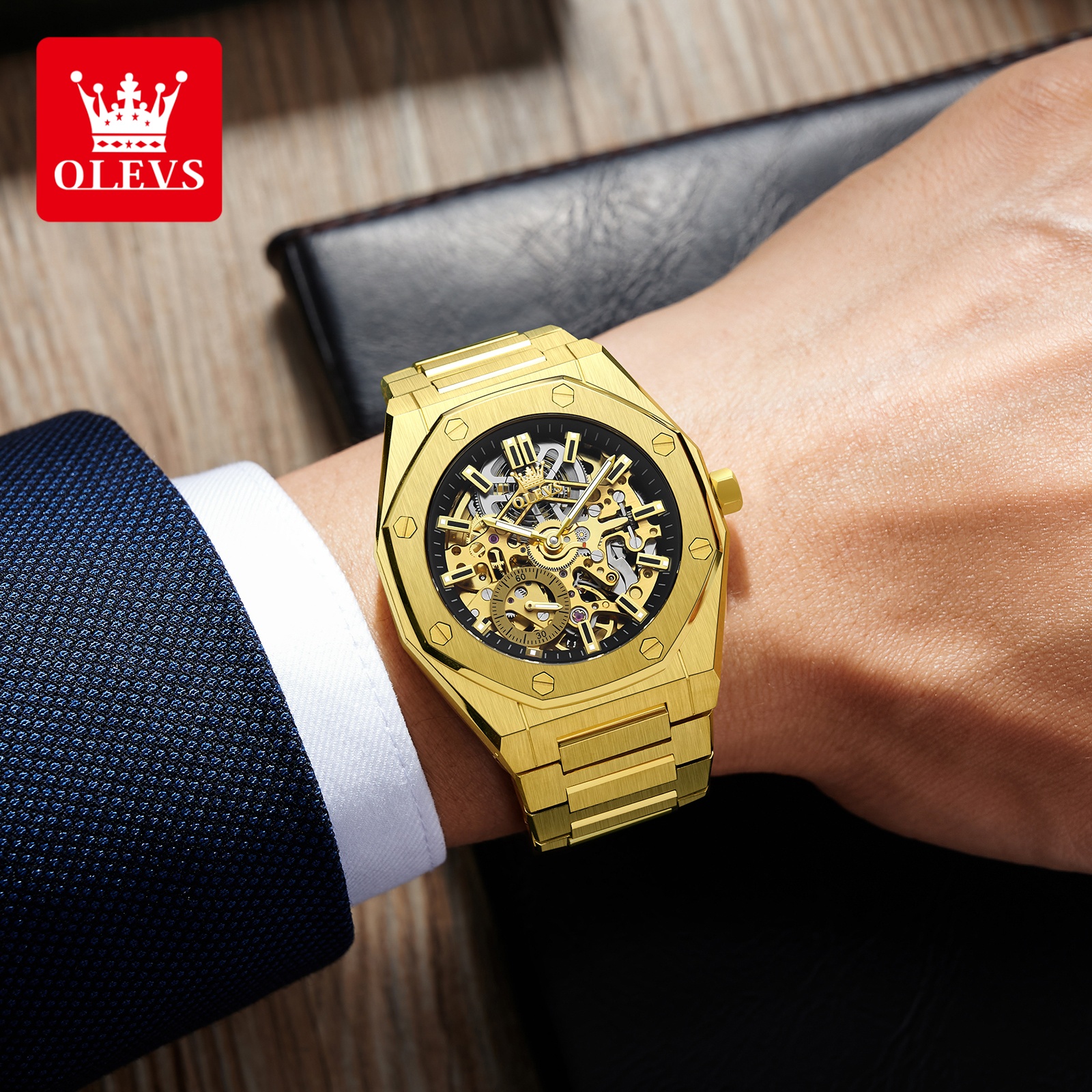 OLEVS 6669 Fully Hollow Men's  - Mens Mechanical Watch incelemesi ve fiyatı