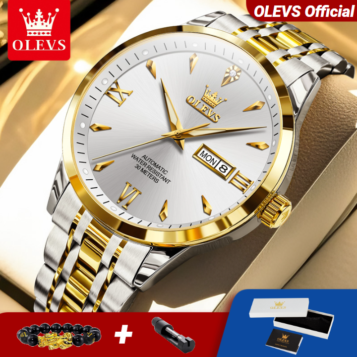 OLEVS Men Watches Classic Dual - Mens Mechanical Watch incelemesi ve fiyatı