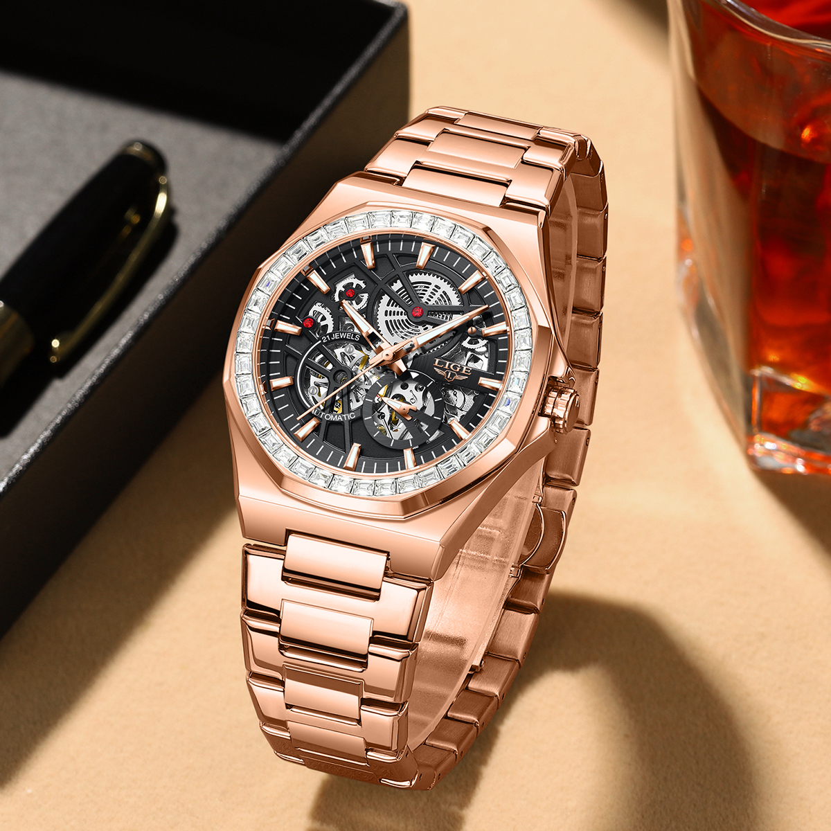 LIGE Original Design Mechanica - Mens Mechanical Watch incelemesi ve fiyatı