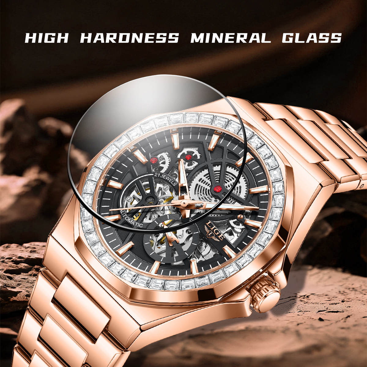 LIGE Original Design Mechanica - Mens Mechanical Watch incelemesi ve fiyatı